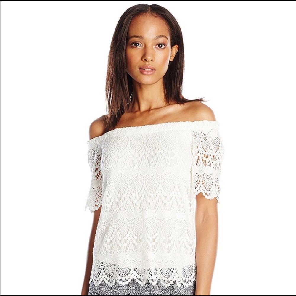 Velvet by Graham & Spencer Padme Cotton Lace Top